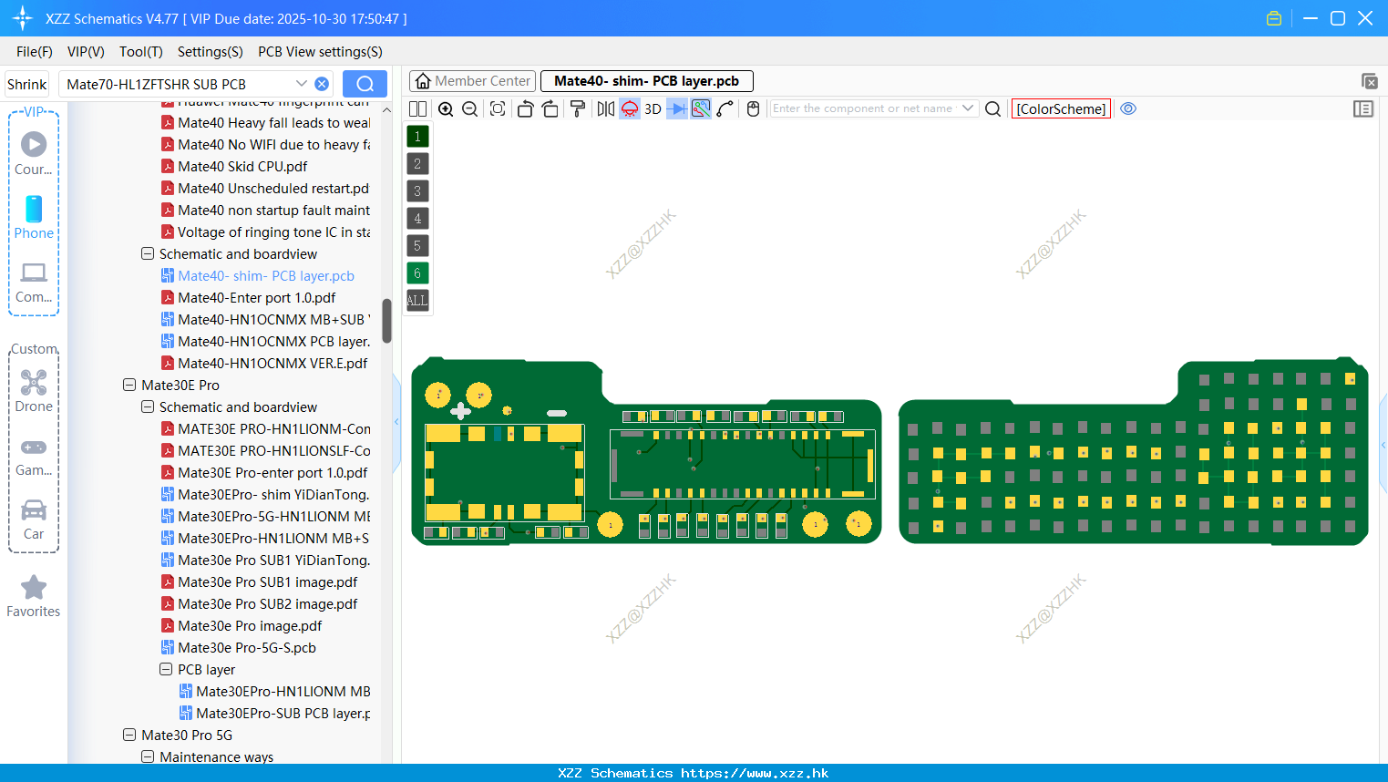 Huawei Mate40- Shim- PCB Layer